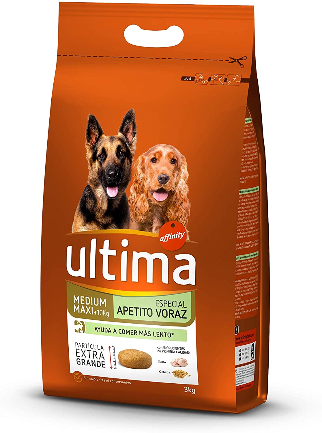  ultima Pienso para Perros Apetito Voraz - 3000 gr 