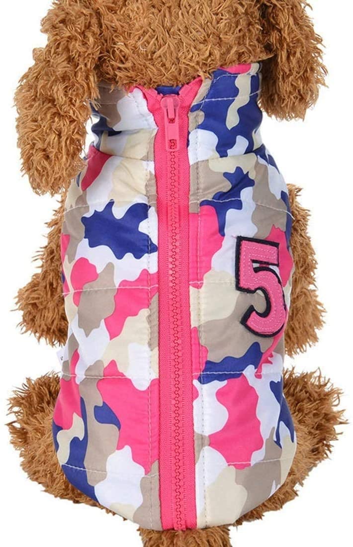  UYICTT Chaqueta de Invierno Suave otoño Caliente Capa caída for Mascotas Ropa for Perros de la técnica del Chaleco del Perrito del otoño Ropa de algodón Traje Ligero y cómodo Mascotas Ropa GAGGE 