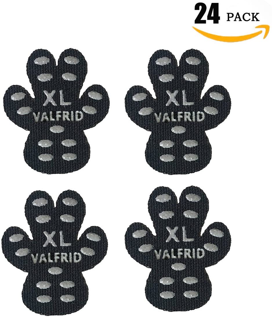  VALFRID - Protectores de Patas para Perro, Antideslizantes, Desechables, autoadhesivos, Resistentes, para Zapatos de Perro, Calcetines de Repuesto 