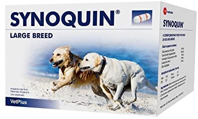  VetPlus Synoquin EFA Envase con 120 Capsulas de Suplemento para Perros Razas Grandes 