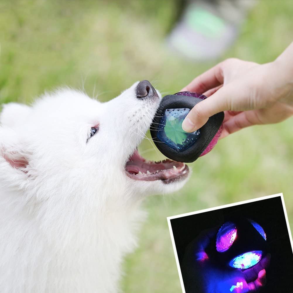  VIDOO Perro Luminoso Artículo Pelotas Saltarinas Goma Hinchable Perro De Juguete Masticar Bolas Perro Formación Juguetes del Animal Doméstico 