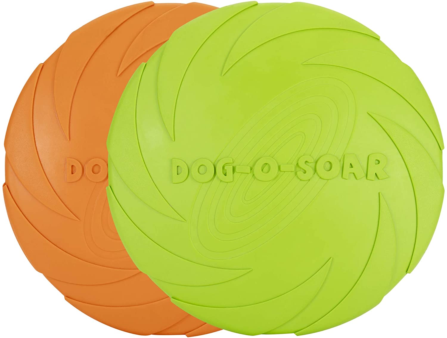  Vivifying Dog Frisbee, 2 Unidades de Discos flotantes de Goma Natural para Perros de 7 Pulgadas Tanto para Tierra como para Agua 