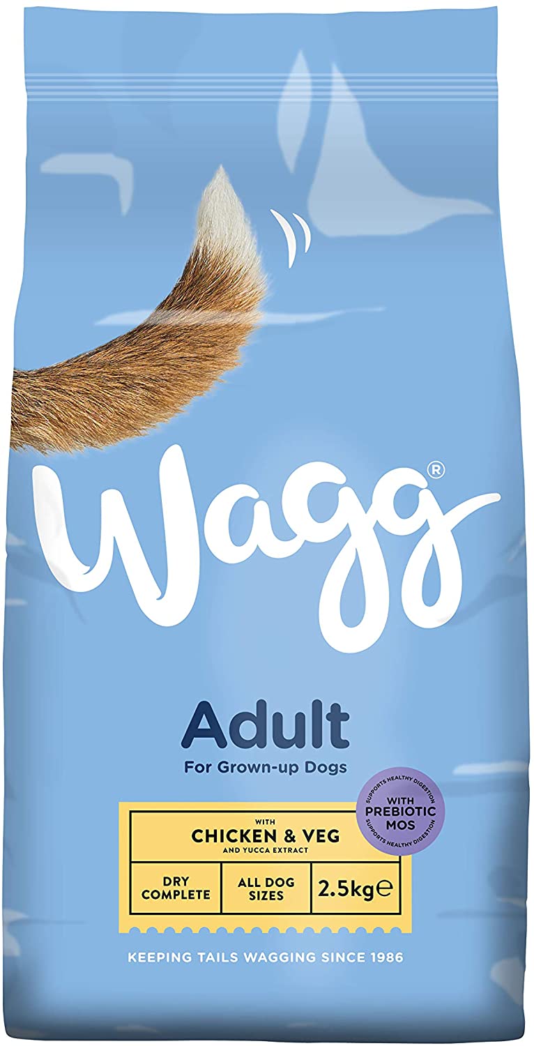  Wagg Adult Complete Chicken - Comida para perros con pollo, 4 packs de 2.5 Kg 