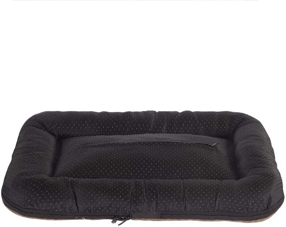  WEWE Caja De Mascotas Cojín Estera Cama para Perros,Almohadilla Ortopédico Perro Bolster para Pequeños Perros Medianos hasta 50 Lbs Máquina Lavable-Rojo 90x65cm(35x26inch) 