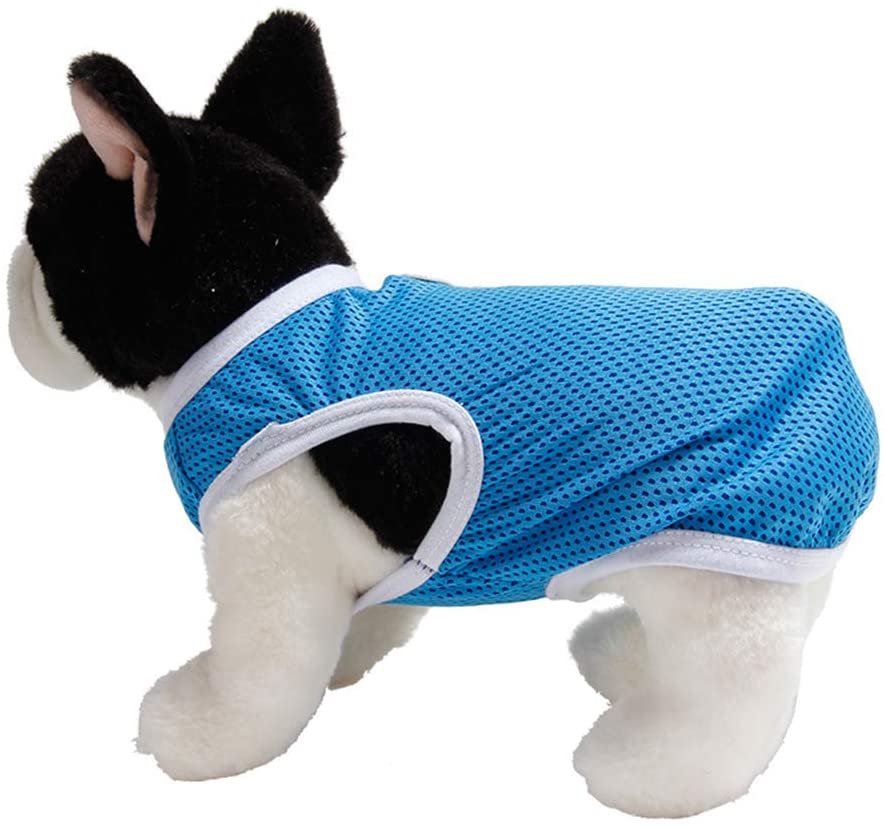  WPCASE Ropa para Gatos Verano Chaleco Perro Verano Ropa para Mascotas Ropa Cachorro Abrigo Cómodo Ropa para Mascotas Ropa para Perros Bulldog Francés Ropa Blue,XS 