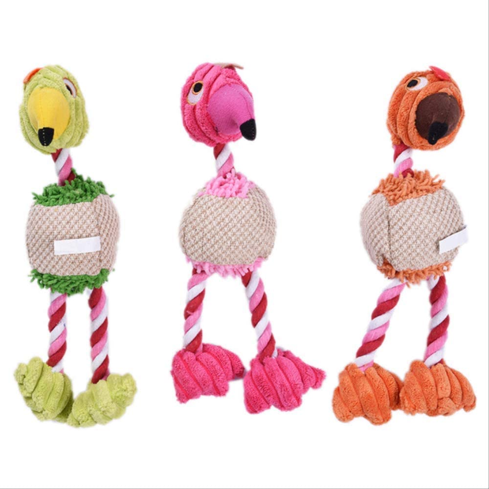  XYBB Juguetes para Perros Perro Peluche Juguete Chirtibe Juguetes para Perros Pequeños Forma De Pollito Incorporado En Dientes De Sonido Limpieza Perro Masticando A La Tamaño Libre Color Aleatorio 