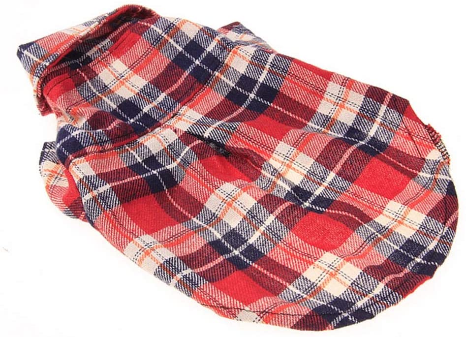  Yagoal Chaleco Perro Verano Verano Ropa para Perros Ropa para Perros Ropa para Perros pequeños Bulldog Francés Ropa Doggy Abrigos Abrigo de Perro Red,XL 