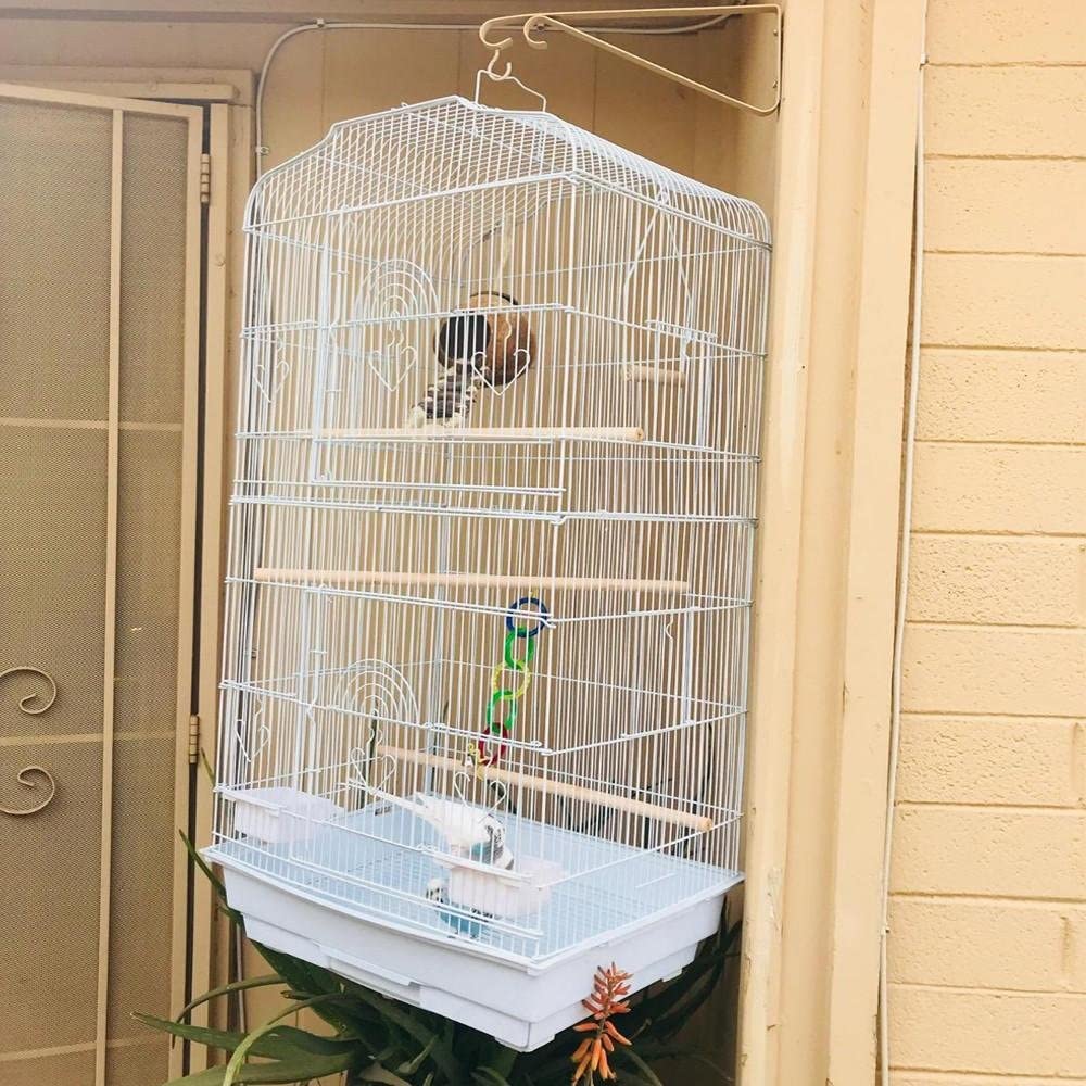  Yaheetech Jaula para Pájaros Jaula de Aves Canarios 2 Calor Blanco 