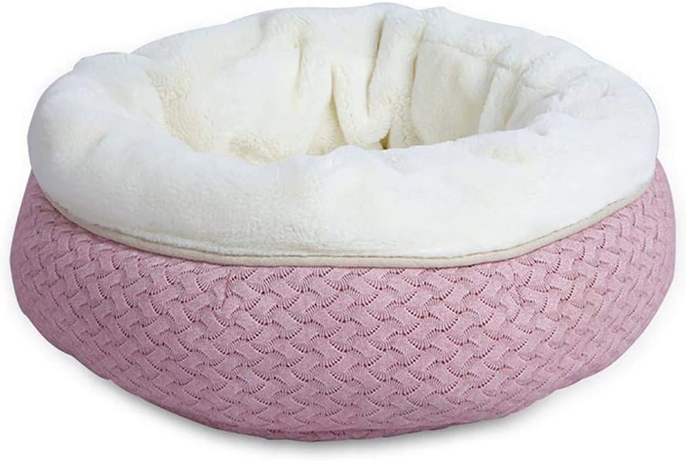  YAN Cama del Animal Doméstico Algodón Suave Lavable Perrera del Perrito del Perrito Perros Calientes Cama del Gato Saco De Dormir Lindo Casa Cojín Estera (Color : Rosado, Tamaño : 50 * 20cm) 