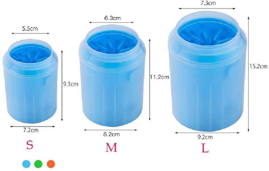  yilei Limpiador De Patas Suaves para Perros Pequeños Grandes Taza De Limpieza Cepillo De Silicona Pata De Silicona Lavado Portátil Pie De Mascota Rápidamente Lavado Tazas De Aseo XS/Verde 