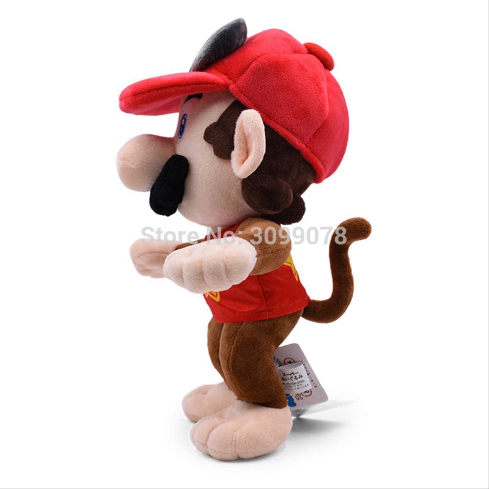  Ylout Super Mario Bros Peluche 30Cm, Cosplay Monkey Donkey Diddy Kong Stuffed Dolls Kids 