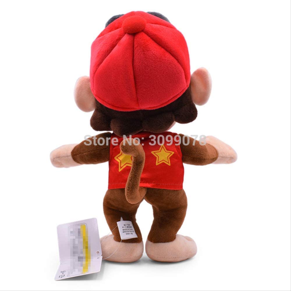  Ylout Super Mario Bros Peluche 30Cm, Cosplay Monkey Donkey Diddy Kong Stuffed Dolls Kids 