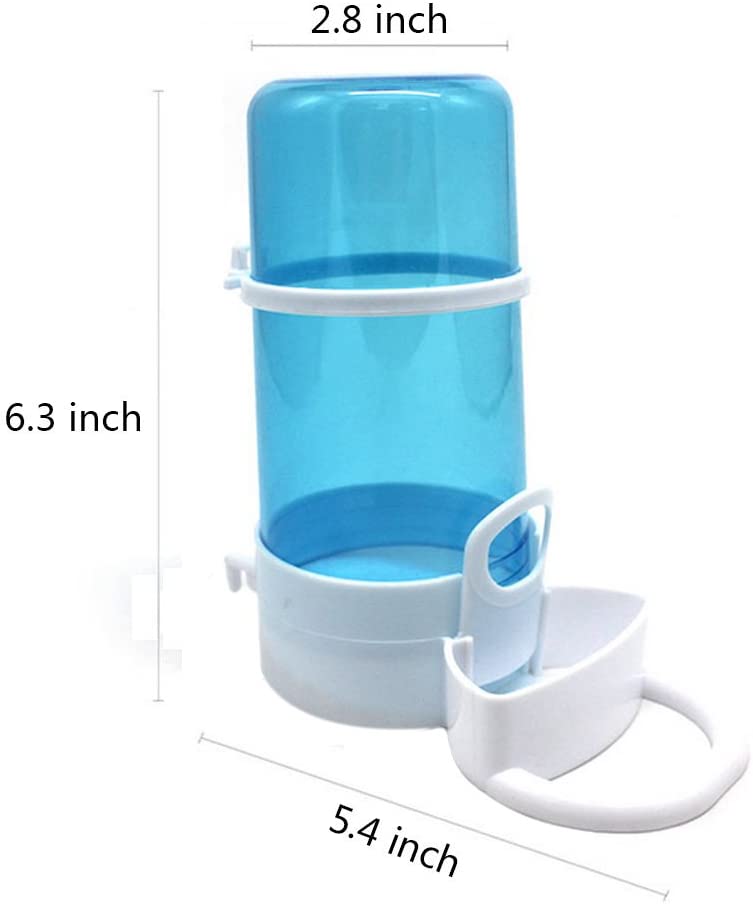  Yuccer Hámster Botella de Agua, Comedero Automático de Alimentos para Mascotas, Cobayas, Hurones, Conejos and Pájaro (2 Pack) 