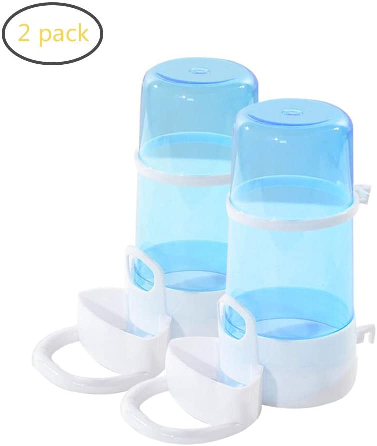  Yuccer Hámster Botella de Agua, Comedero Automático de Alimentos para Mascotas, Cobayas, Hurones, Conejos and Pájaro (2 Pack) 