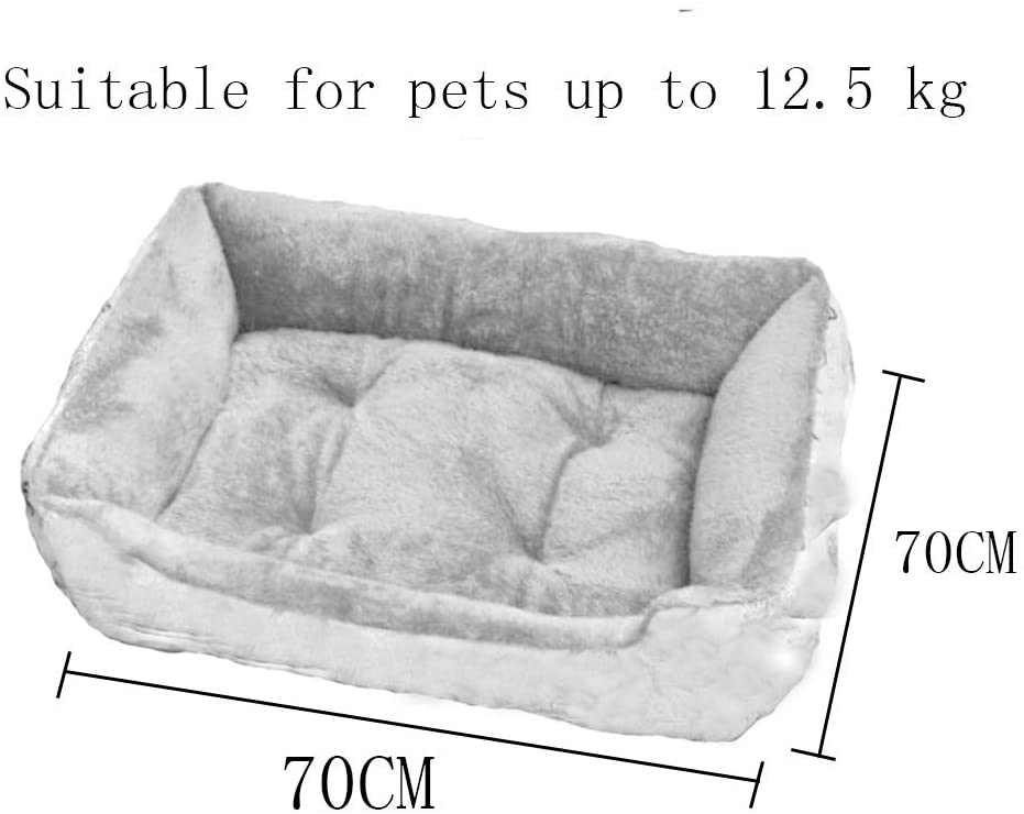  ZALIANG Bolsa de Viaje para Mascotas Perrera Cuatro Estaciones General Teddy Pet Mats Cat Nest Pequeño Mediano Grande Perro Golden Retriever Perro Cama Verano (PATRÓN : A5, Tamaño : 60CM) 