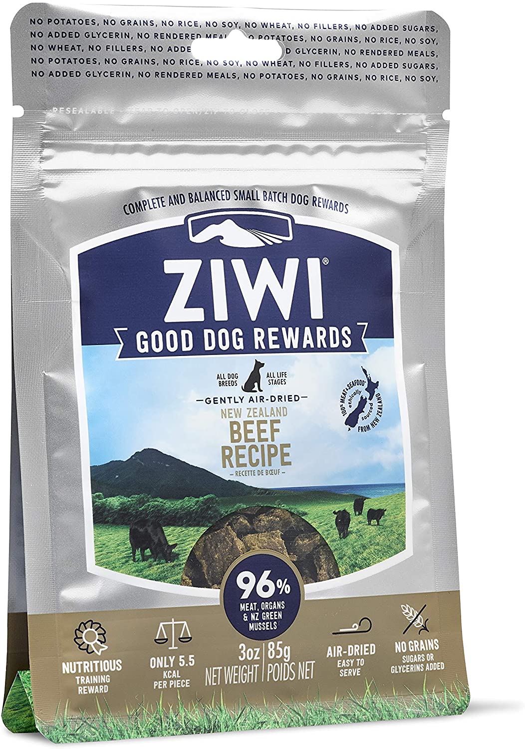  Ziwi Peak Premios para Perro, Sabor Ternera - 85 gr 