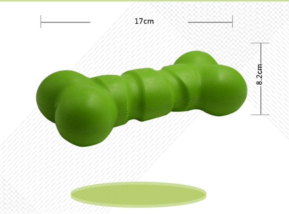  4 El Perro Del Paquete Chirria Los Juguetes, Forma Del Hueso, Flotando, Uso Conveniente De La Piscina, Juguete Interactivo Del Chew De La Limpieza Del Diente, Para Los Pequeños Perros Medios, El 17Cm Verde [Clase de eficiencia energética A]