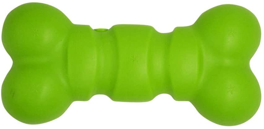  4 El Perro Del Paquete Chirria Los Juguetes, Forma Del Hueso, Flotando, Uso Conveniente De La Piscina, Juguete Interactivo Del Chew De La Limpieza Del Diente, Para Los Pequeños Perros Medios, El 17Cm Verde [Clase de eficiencia energética A]