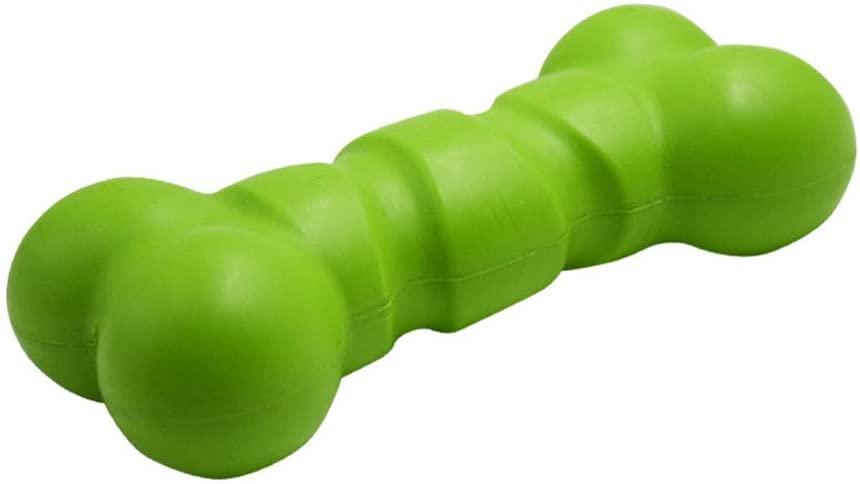  4 El Perro Del Paquete Chirria Los Juguetes, Forma Del Hueso, Flotando, Uso Conveniente De La Piscina, Juguete Interactivo Del Chew De La Limpieza Del Diente, Para Los Pequeños Perros Medios, El 17Cm Verde [Clase de eficiencia energética A]