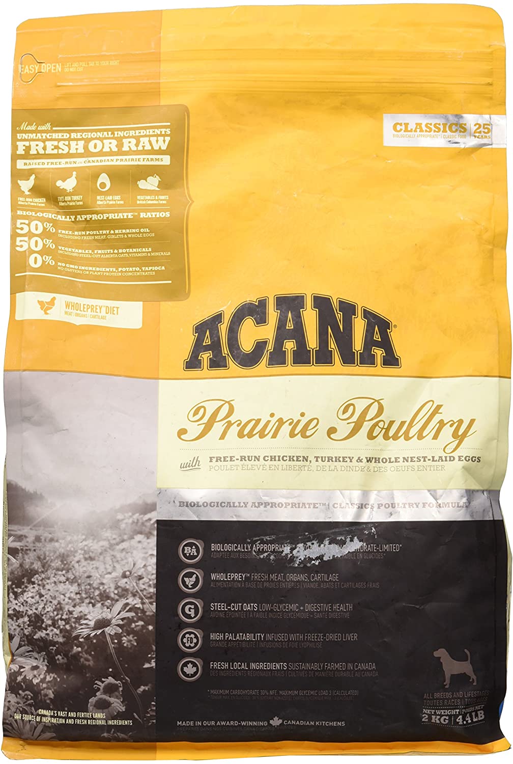  ACANA Prairie Poultry Comida para Perros - 2000 gr 