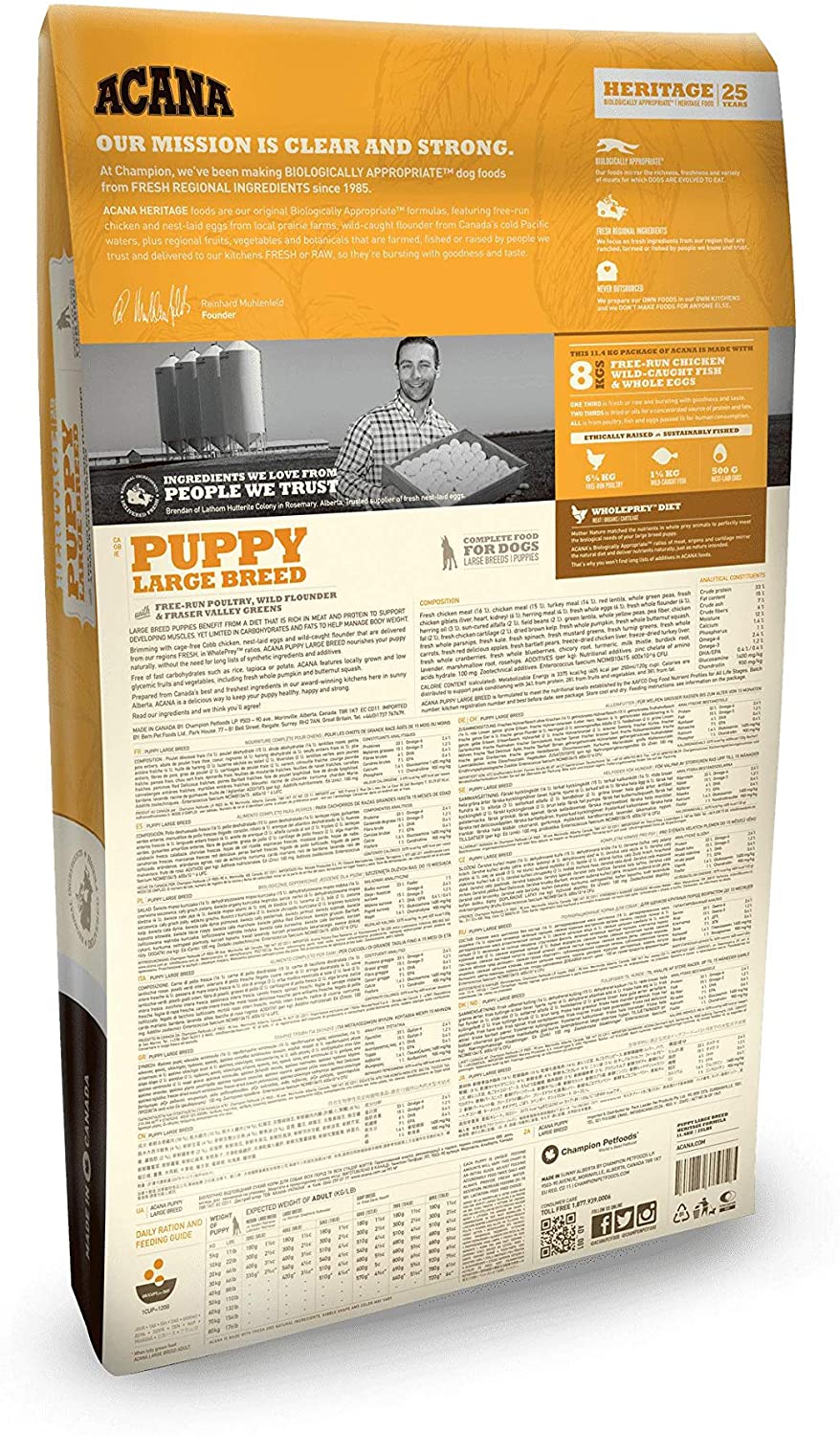  Acana Puppy Large Breed comida para perros 17 Kg 