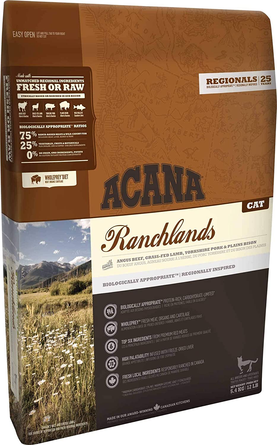  ACANA Ranchlands Comida para Gatos - 1800 gr 