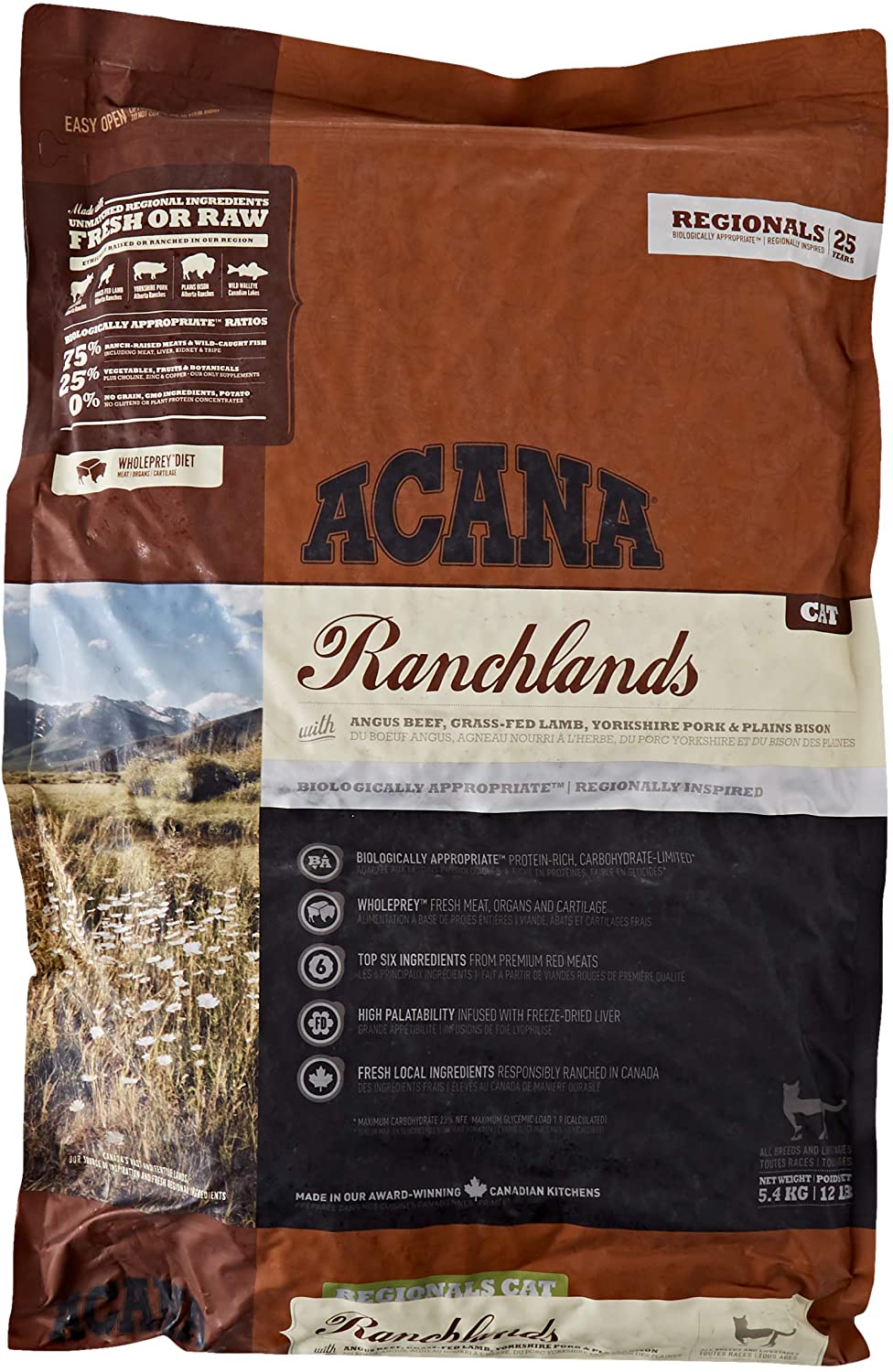  ACANA Ranchlands Comida para Gatos - 5400 gr 