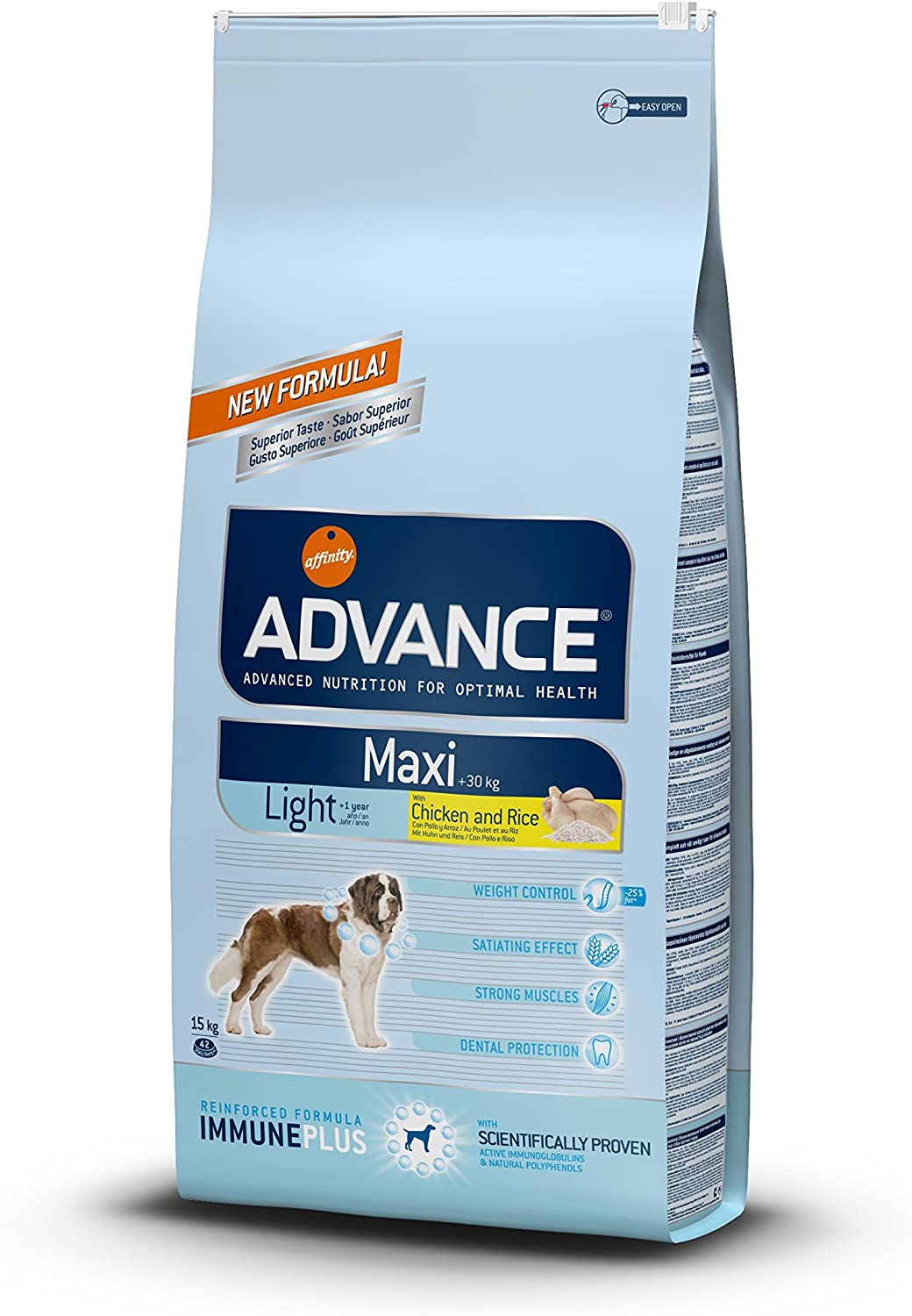  Advance Light Large Breed Pollo y Arroz pienso Perros de Razas Grandes 