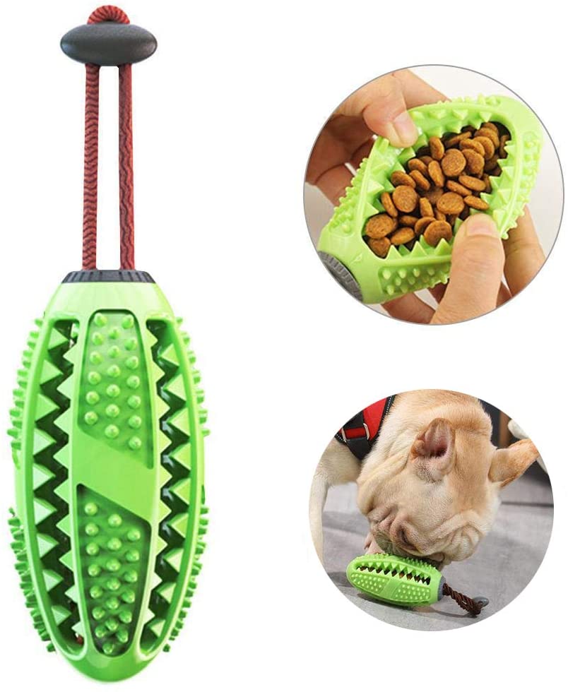  AIDIYA Cepillo de Dientes para Perros de, Cuidado Dental para Cachorros, Cepillo para Masticar, Juguetes eficaces para Limpieza de Dientes de Perro (Verde) 