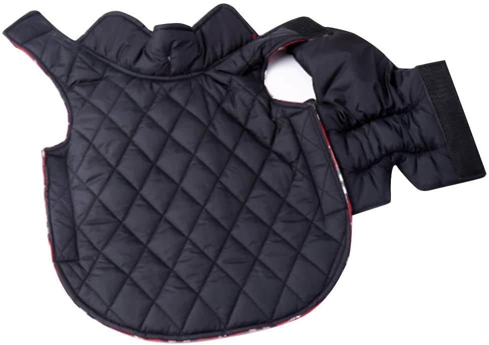  AIYUE® Ropa Mascotas Invierno Otoño Chaleco Perro Impermeable Abrigo Chaqueta Capa Caliente Cachorro Perrito Grande Mediano Pequeño, Uso de Ambos Lados 