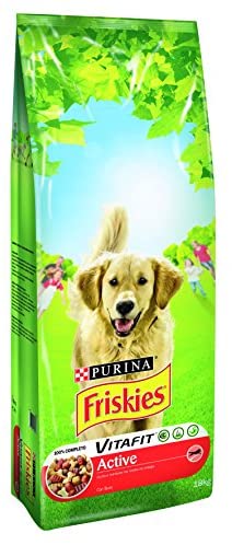  Alimento Perro Seco Friskies Active Rico En Carnes 18 Kg 