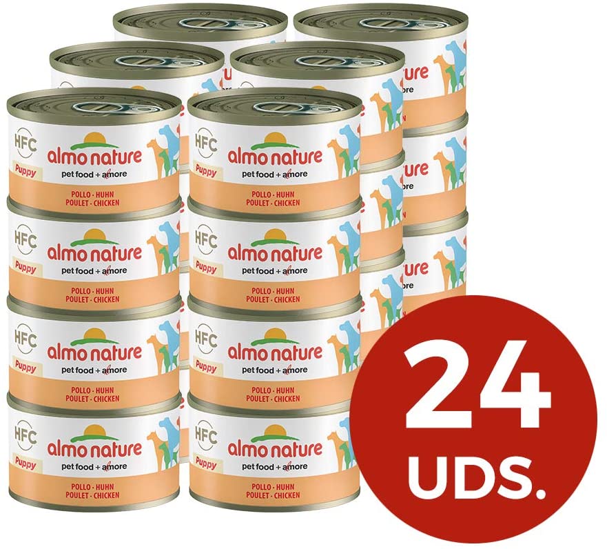  Almo Nature HFC Puppy Comida, Sabor Pollo - Paquete de 24 x 95 gr - Total: 2280 gr 