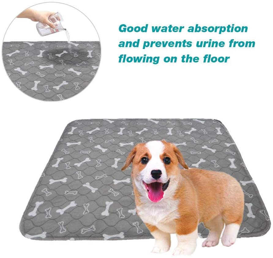  Almohadillas de orina lavables para perros, reutilizables, para entrenamiento de cachorros, almohadillas absorbentes, protector de colchón para entrenamiento de orinal, incontinencia, viajes 