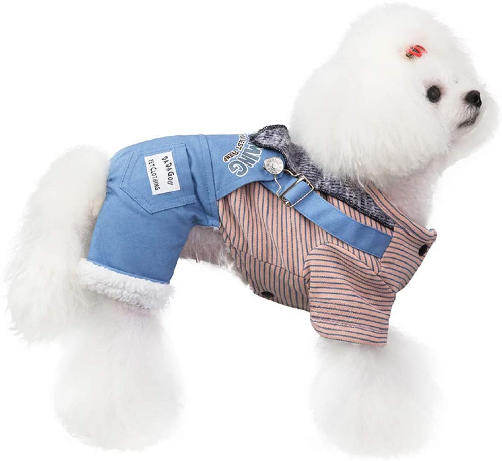  AMURAO Invierno cálido Abrigo para Mascotas Ropa Gruesa Mono Mono para pequeños Perros Grandes Chaqueta Gato Chihuahua Traje 