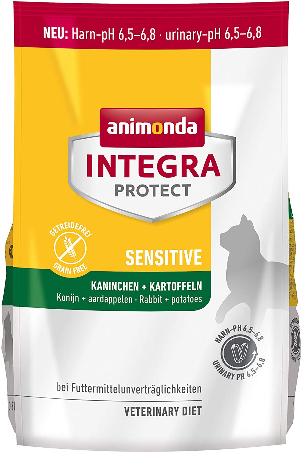  Animonda Integra Protect Comida para Gatos Sensitive, con Conejo y Patatas, Comida Seca para Gatos con alergias alimentarias 