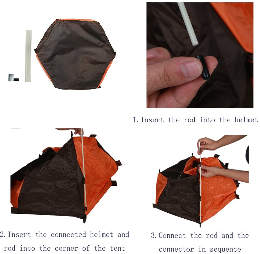  ANPI Cama Plegable Portátil para Perros, Tienda impermeable para Animales Pequeños, Perros y Gatos, Ideal para Viajes de Campamento al Aire Libre 