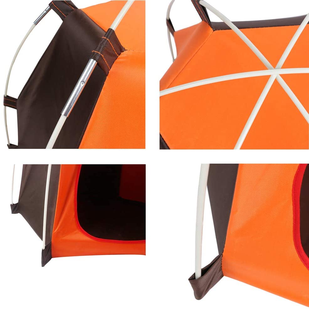  ANPI Cama Plegable Portátil para Perros, Tienda impermeable para Animales Pequeños, Perros y Gatos, Ideal para Viajes de Campamento al Aire Libre 