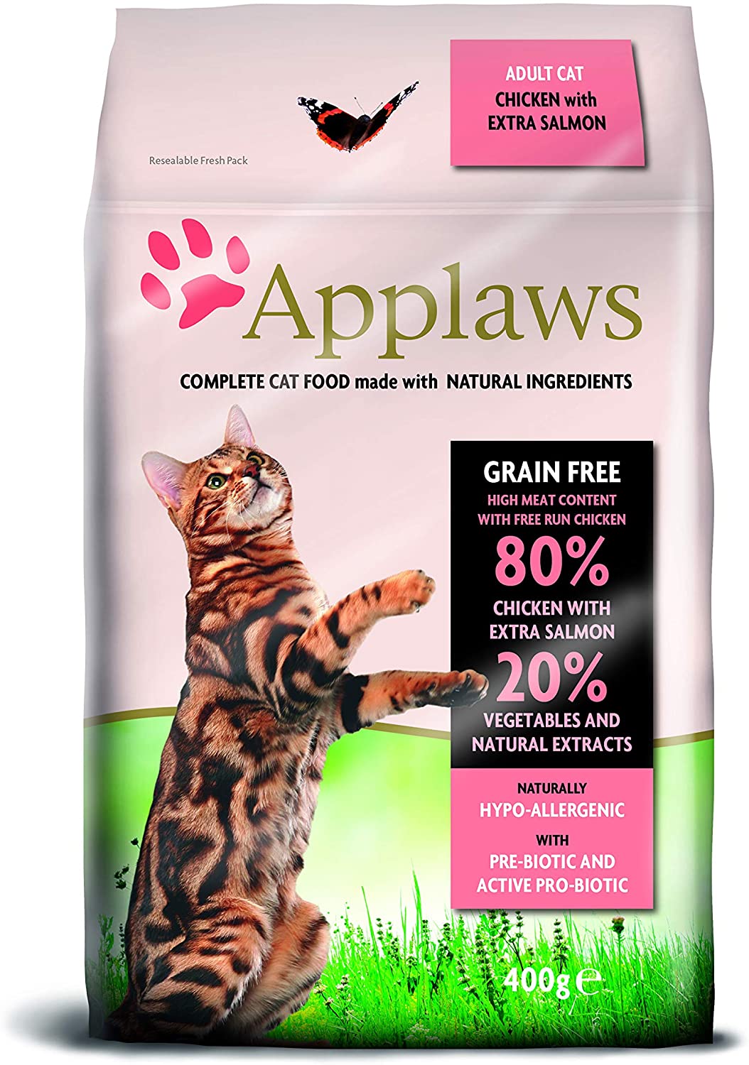  Applaws Comida seca para gatos, pollo y salmón extra/adulto, 7.5 kg 