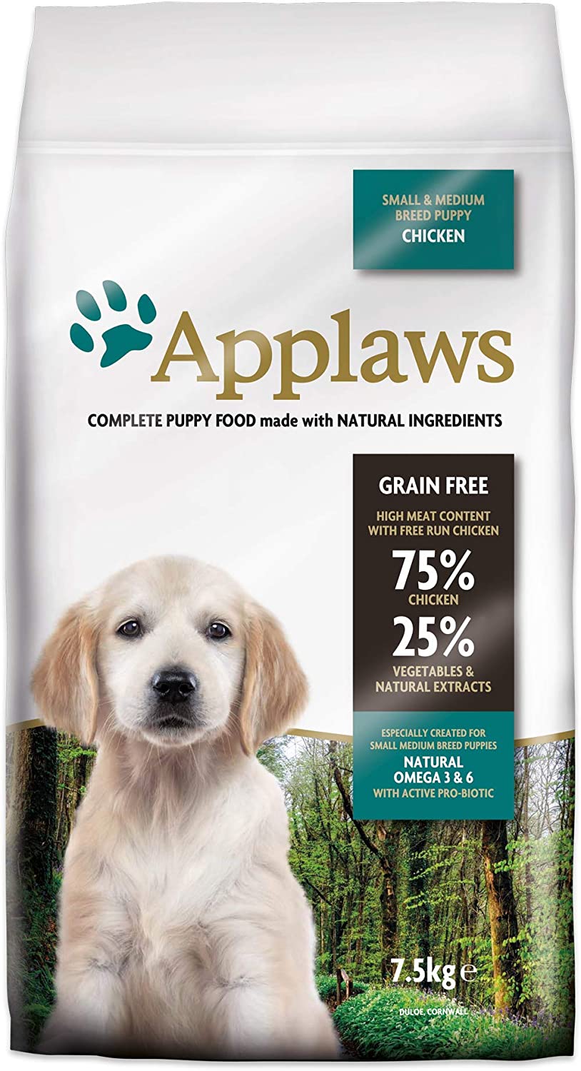  Applaws Comida Seca para Perros, Pollo pequeño y Mediano, 1 Unidad (1 x 7,5 kg) 