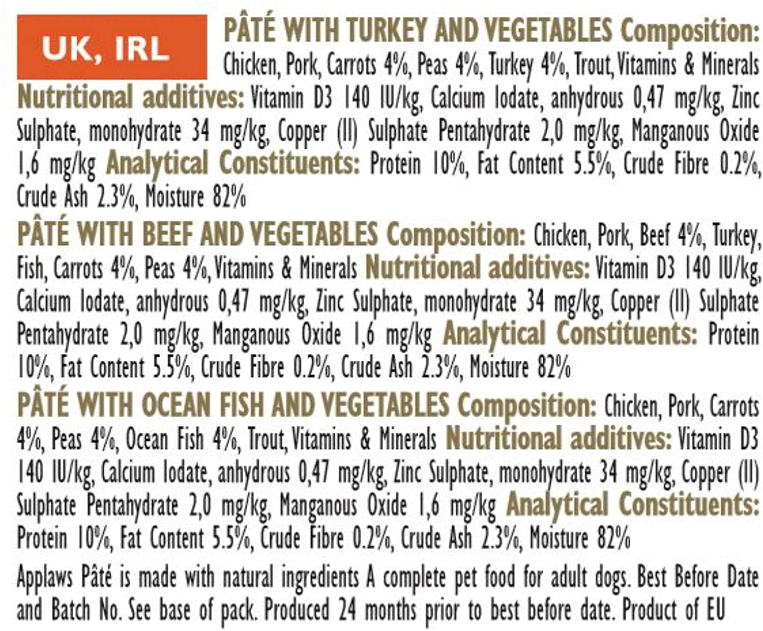  Applaws - Pollo con verduras (5 x 150 g) 