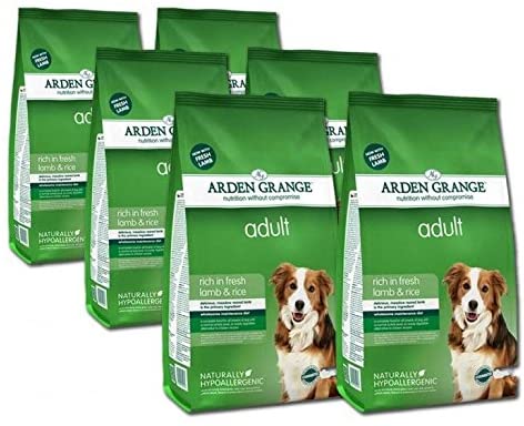  Arden Grange MultiBuy - Hipoalergénico premium de cordero y arroz para adultos comida seca para perros – 2x, 4x, 6x – 12 kg 