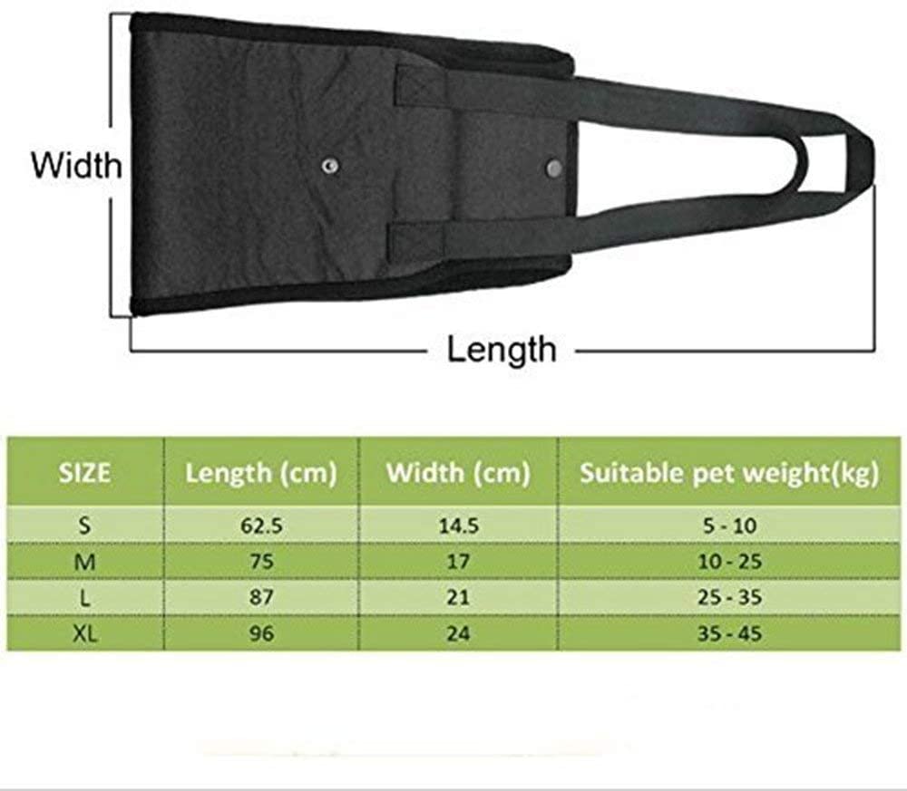  Arnés clásico de elevación para animales mayores o enfermos para ayudarlos a subir o bajar las escaleras o entrar y salir de vehículos 