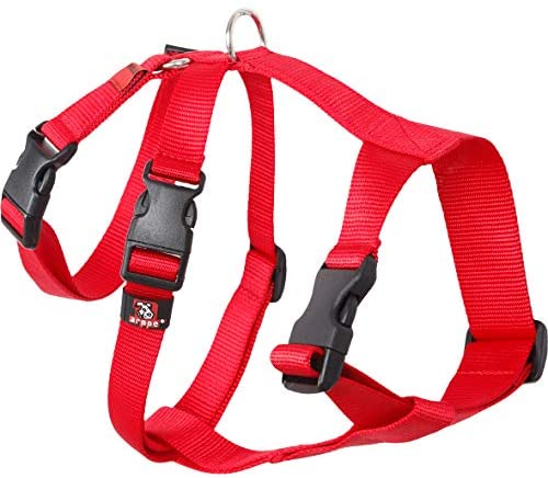  arppe 196222530001 Arnés Nylon Basic Triple Galgos y Podencos, Rojo 