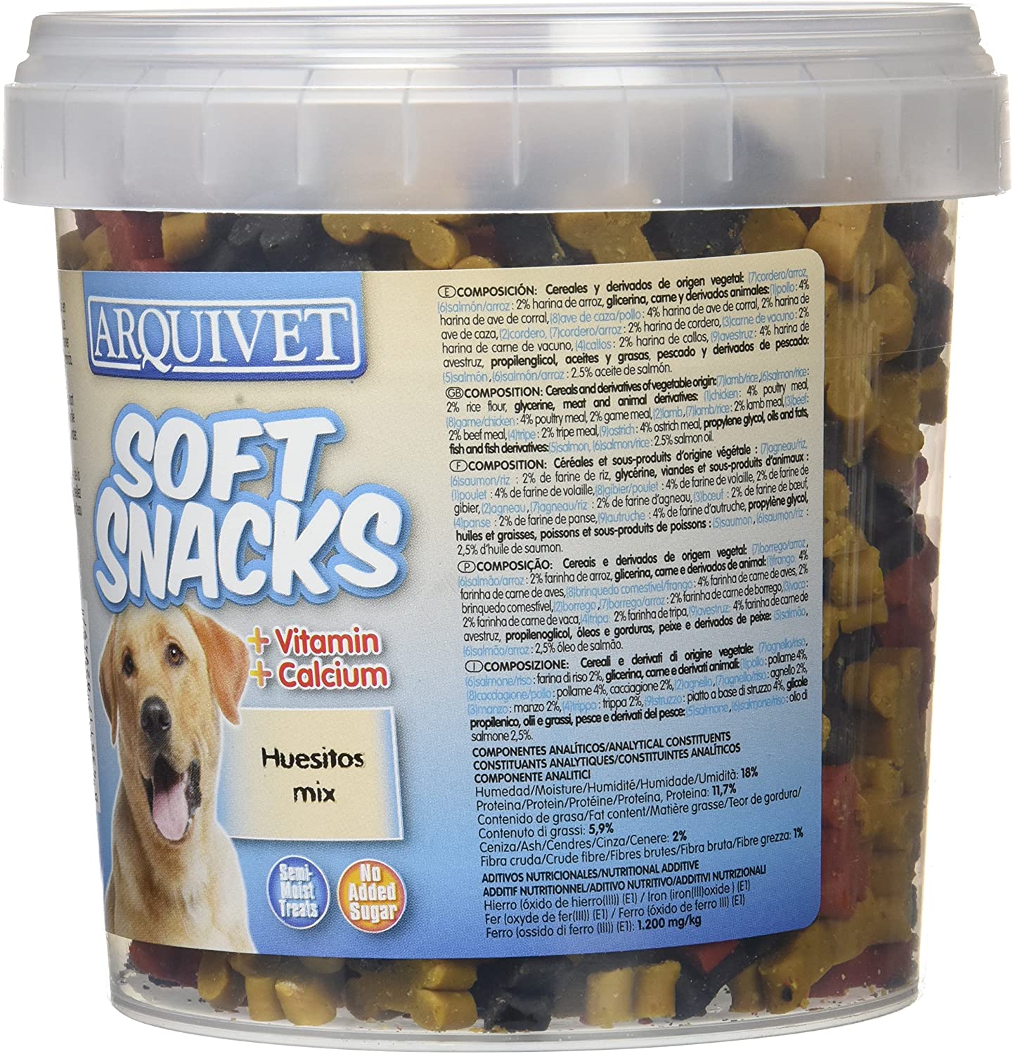  Arquivet Soft Snacks huesitos Mix 800 grs - 855 gr 