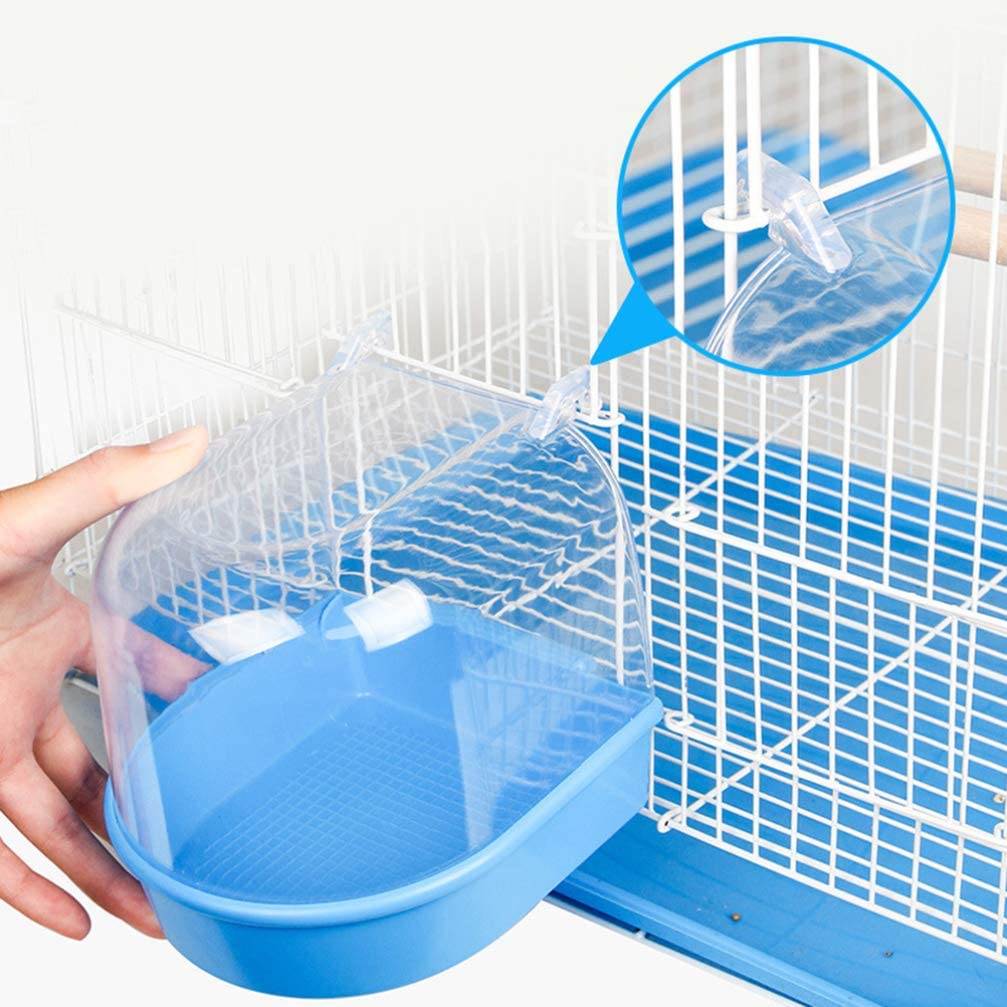  Balacoo baño para pájaros para jaulas baño para pájaros en Jaula Cubierto para pájaros pequeños periquitos Canarios Loro 