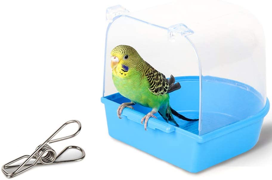  Balacoo baño para pájaros para jaulas baño para pájaros en Jaula Cubierto para pájaros pequeños periquitos Canarios Loro 