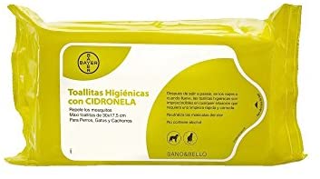  Bayer Sano & Bello Pack de 35 Toallitas Limpiadoras con Cidronela - - 1 Pack de Toallitas 