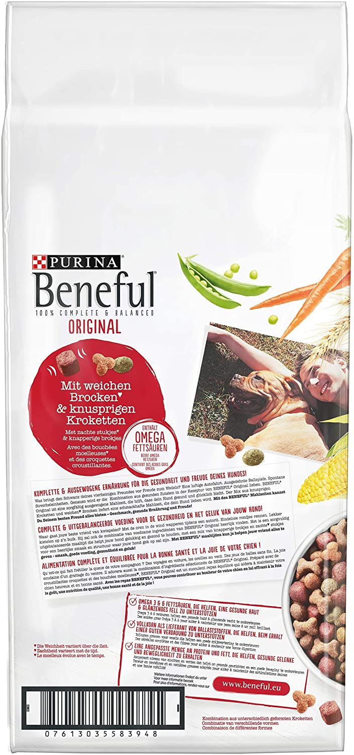  Beneful Purina Perros trockenfutter Original (con Vacuno y Verduras) 