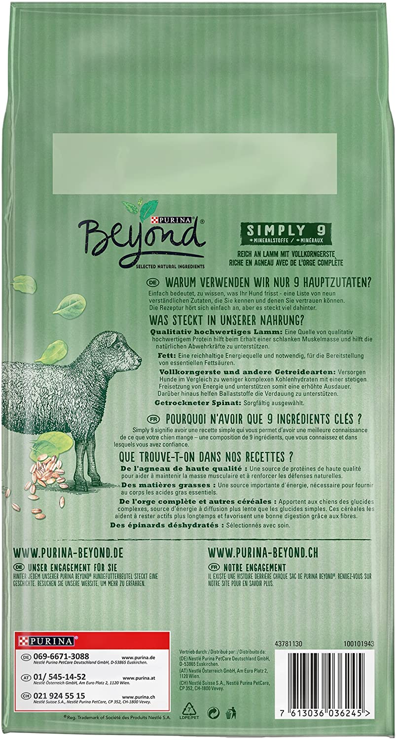  Beyond Purina Simply 9 Perros trockenfutter, Ingredientes Naturales, 6 Pack (6 x 1,4 kg Bolsa) 