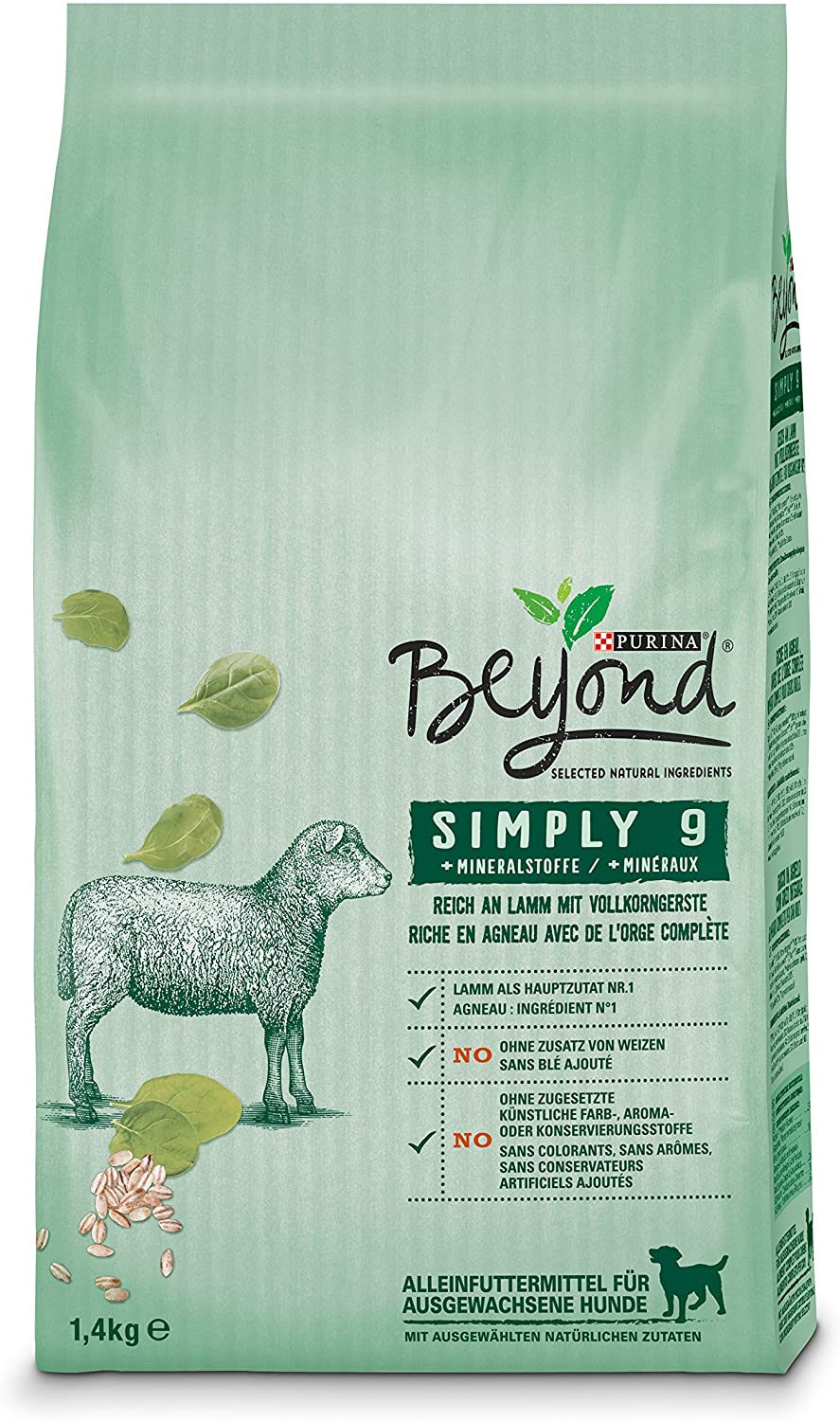  Beyond Purina Simply 9 Perros trockenfutter, Ingredientes Naturales, 6 Pack (6 x 1,4 kg Bolsa) 